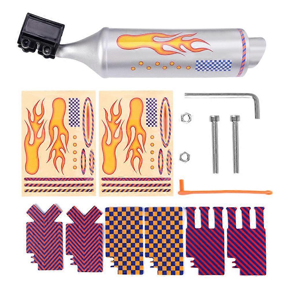 Motorcycle Sound Effect Exhaust Pipe For Bikes 6 Modes Realistic Audio Speaker Easy Install Fun Riding Accessory