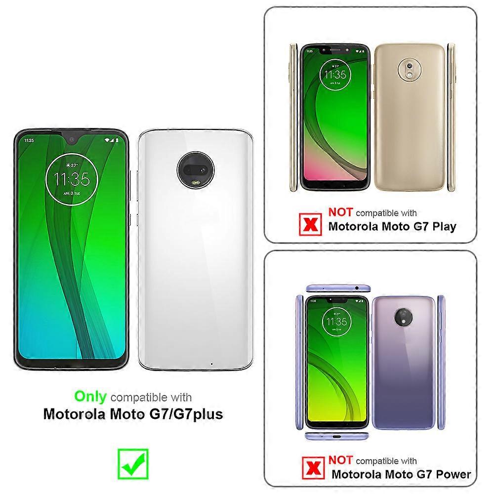 Motorola MOTO G7 / G7 PLUS Case Protective Case - in jeans look and stand function