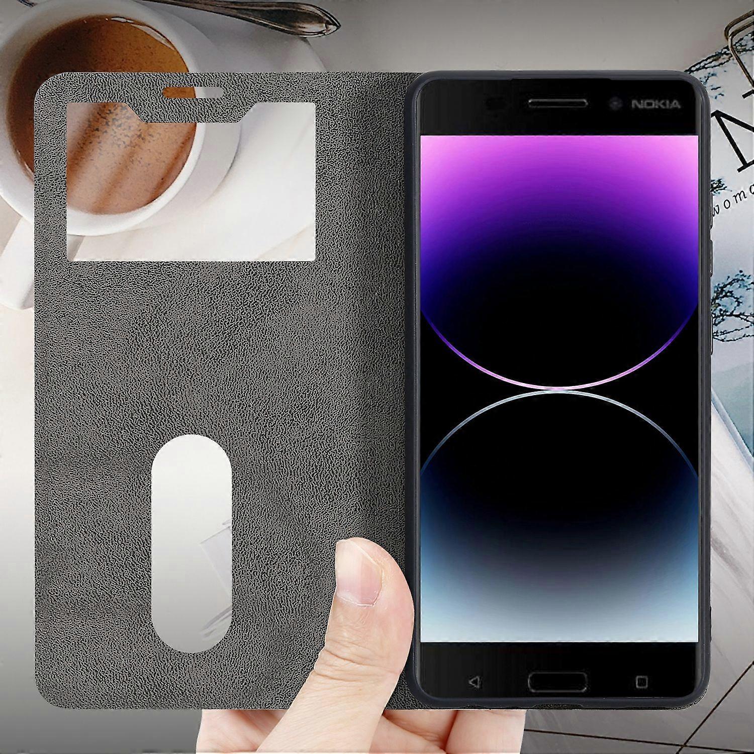 Protective case Nokia 6.1 case - with 2 viewing windows