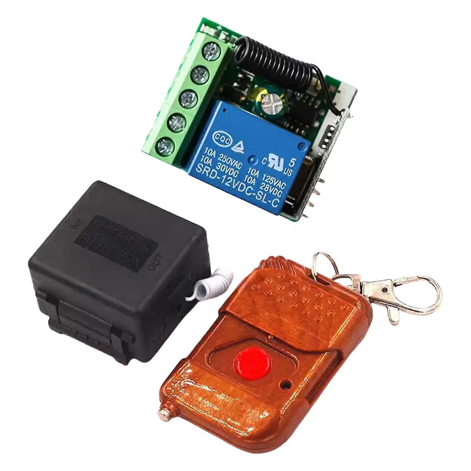 315Mhz 12V Wireless Learning Remote Controls Switches Module for Garage and Automatic Door with 50m Ranges Edition 1107