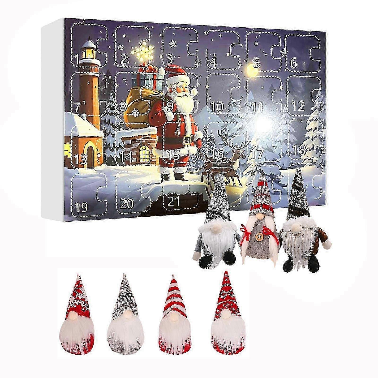 Christmas Advent Calendar Box with Dwarfs for Holiday Countdown
