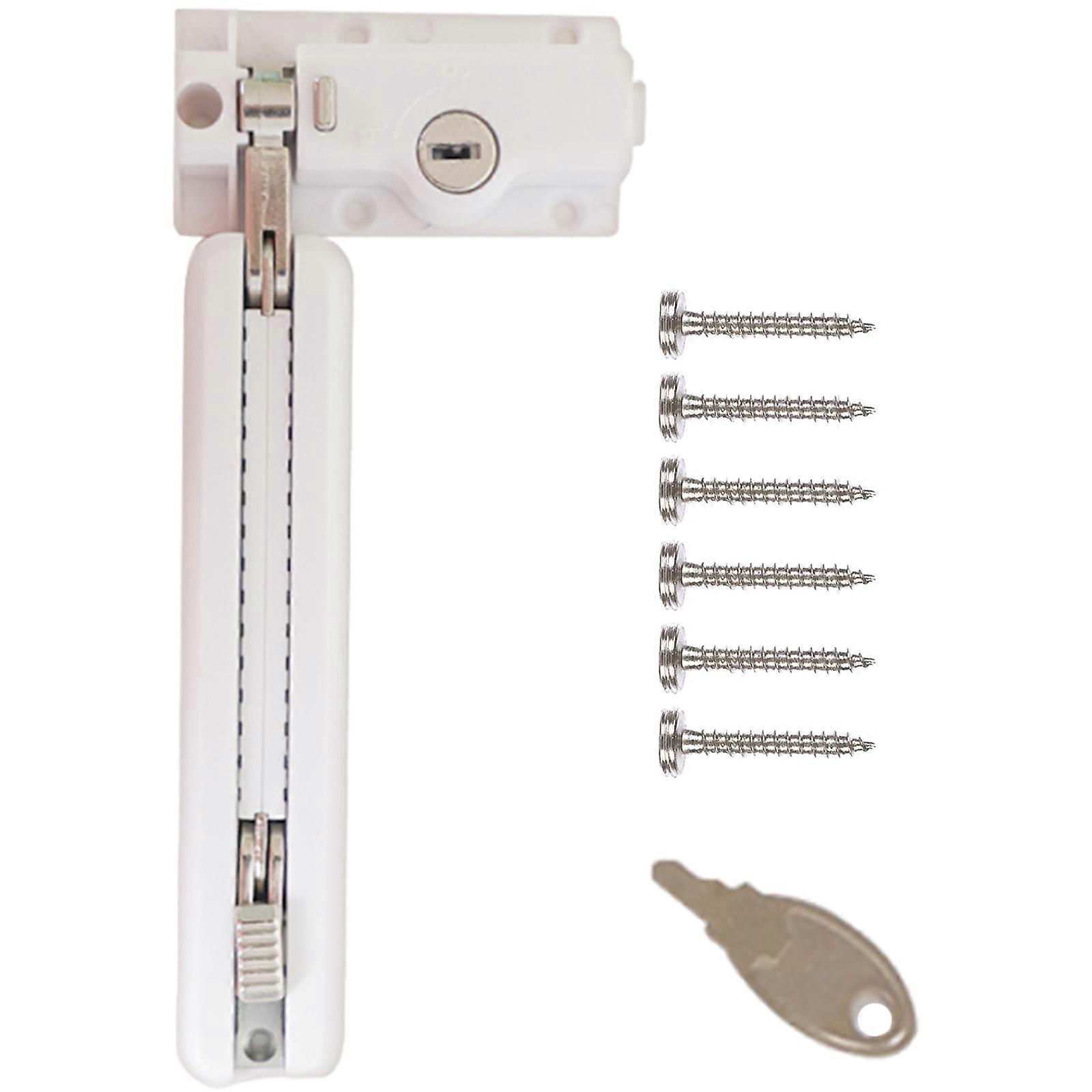 Childproof Security Device Multiple  Position Installable Patioes Door Defender Keyed Locking Mechanism for Sliding Glass Multicolor
