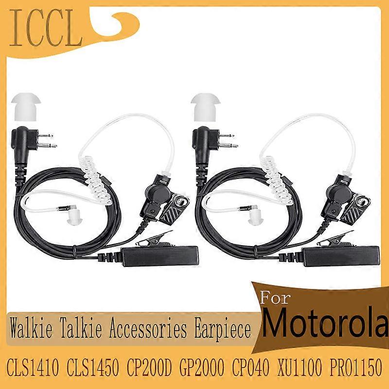 Walkie-talkie hörlur med mikrofon, headset, för Motorola CLS1410, CLS1110, CLS1413, CLS1450, CP200D, CP200 GP2000, CP040, XU1100, PRO1150, 2 st.
