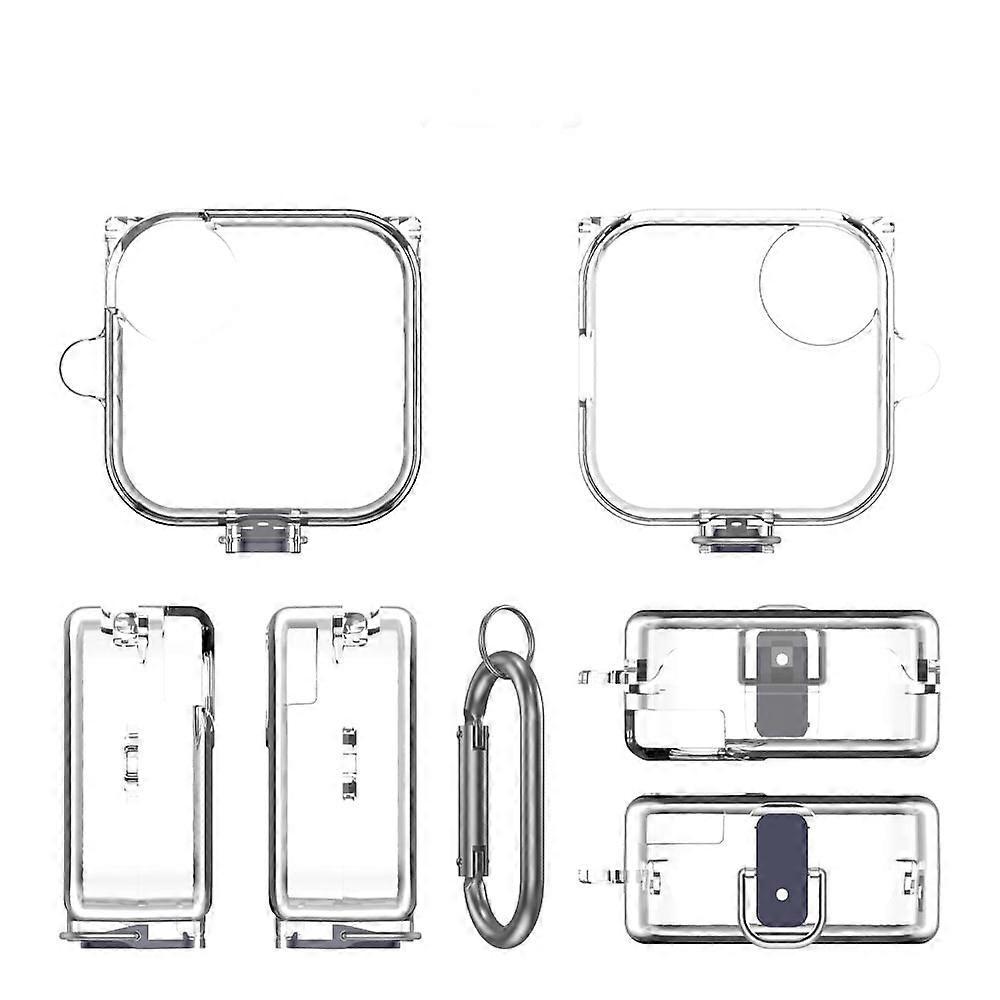 TPU Protective Case for CMF Buds Pro 2, Compatible with CMF by Nothing Buds Pro 2, Shockproof Sleeve with Carabiner (Transparent)