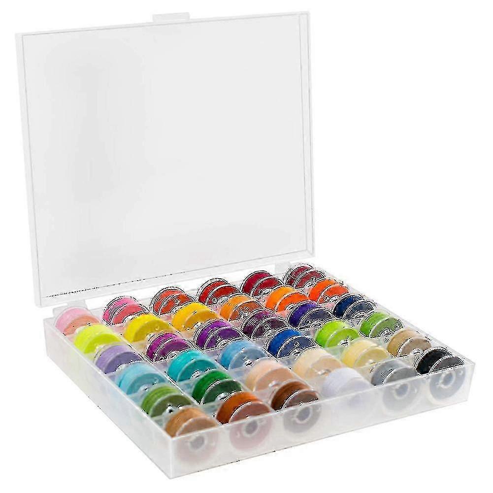 Polyester Embroidery Thread Set - 36 Spools for Craft Projects and Sewing Accessories