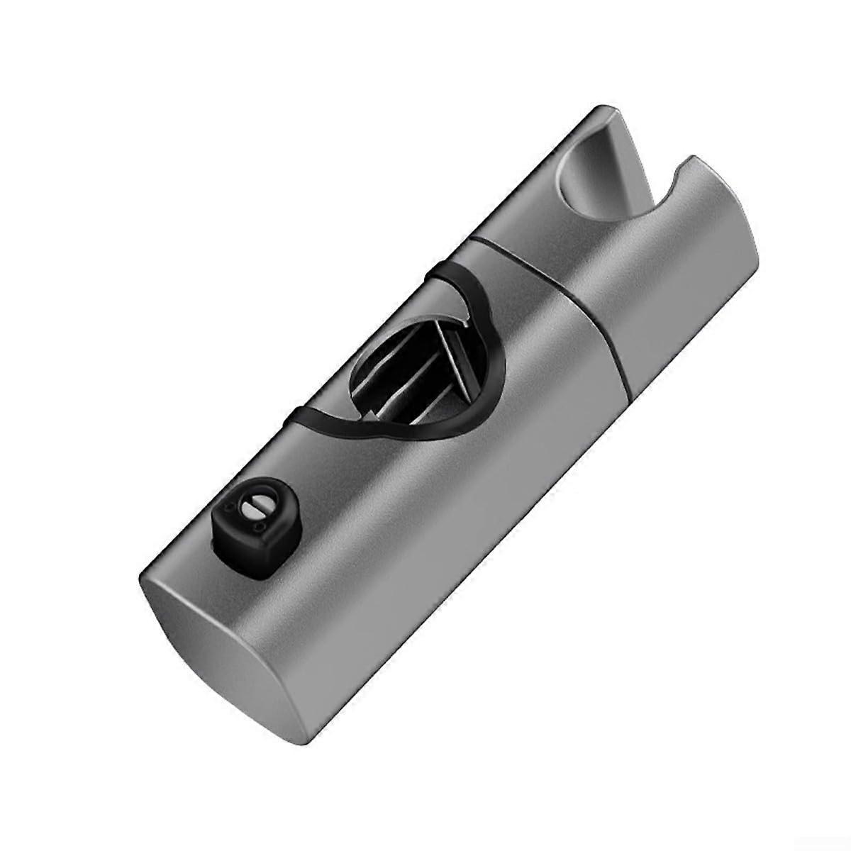 Adjustable Shower Head Holder 360° Rotating Bracket for 2025mm Round Slide Bar ABS Chrome Black