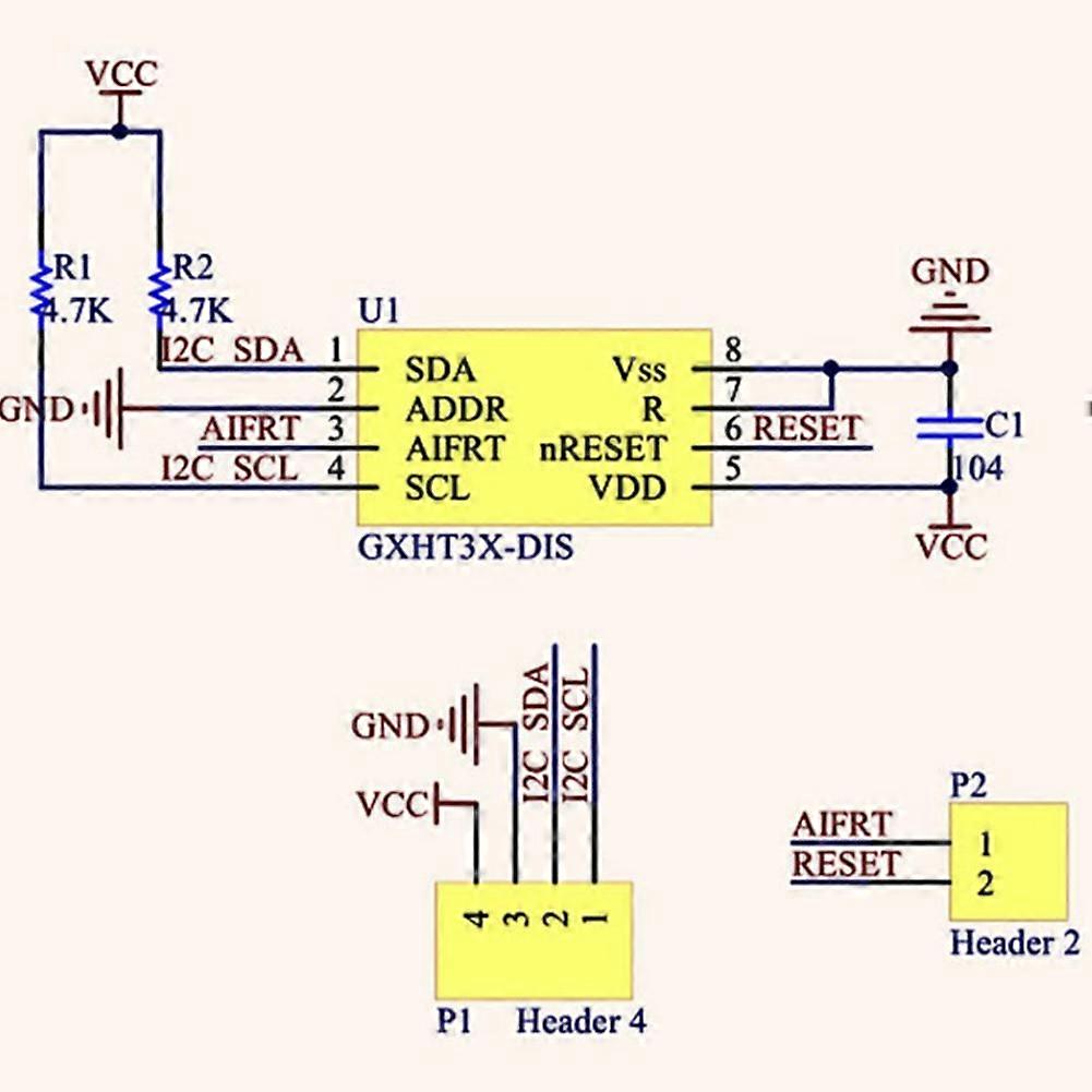 GXHT30 Module SHT30 High-Precision Digital Temperature and Humidity Measurement Sensor Module IIC I2C Interface