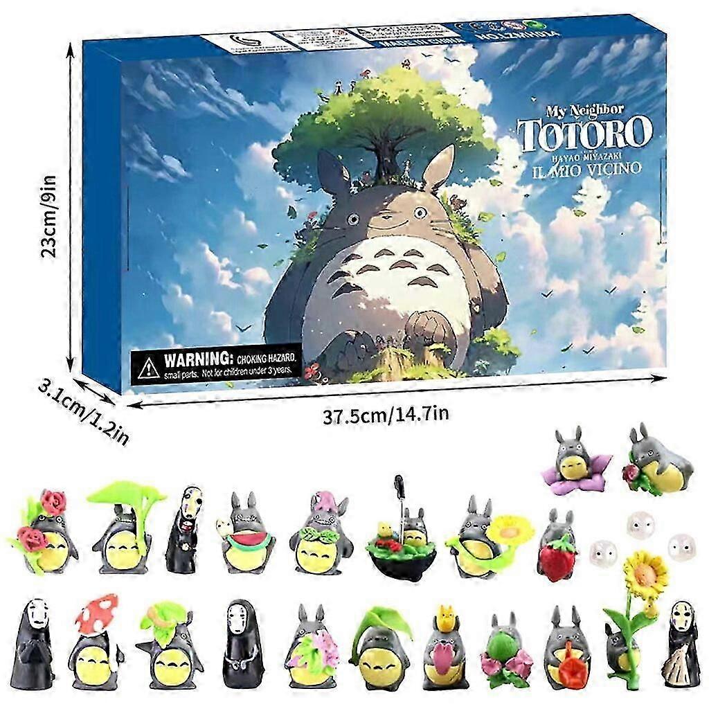 Christmas Countdown Calendar, Totoro Doll Toy Advent Calendar for Kids_1