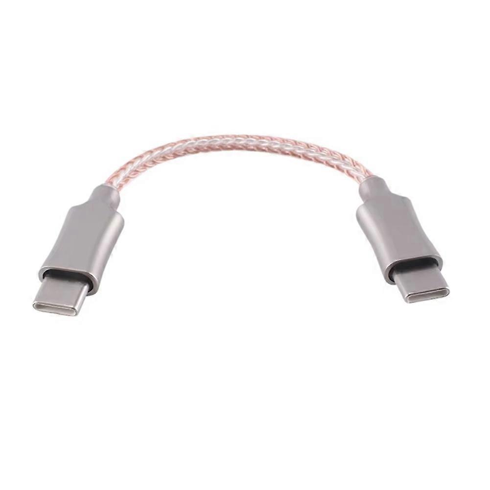 Portable Decoding Amp Cable Type-C to Type-C OTG Cable USB C Recording Cable for Hifi Headphone OTG Adapter