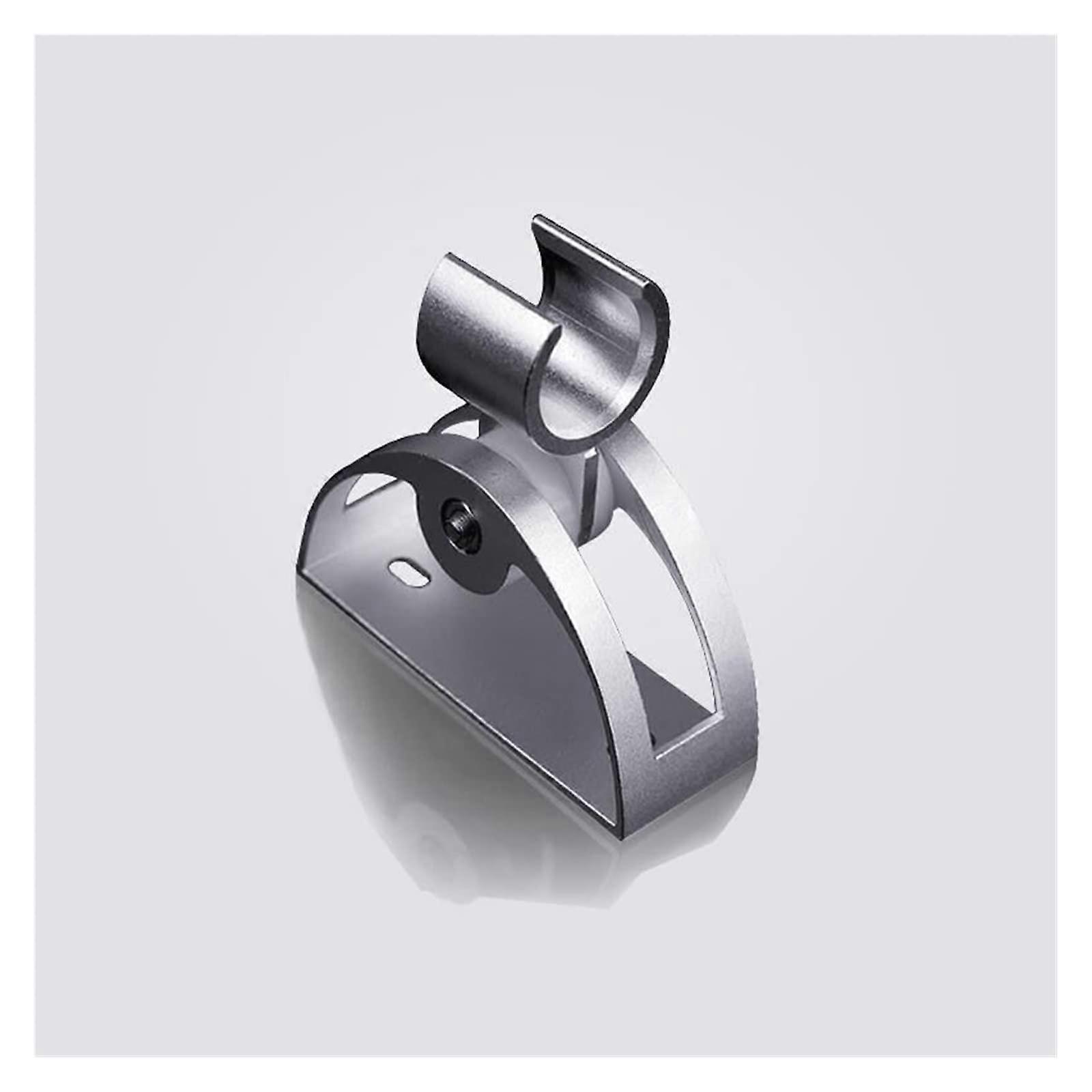 Aluminum Adjustable Shower Head Holder Wall Mounted Bracket Support for Bathroom (D)