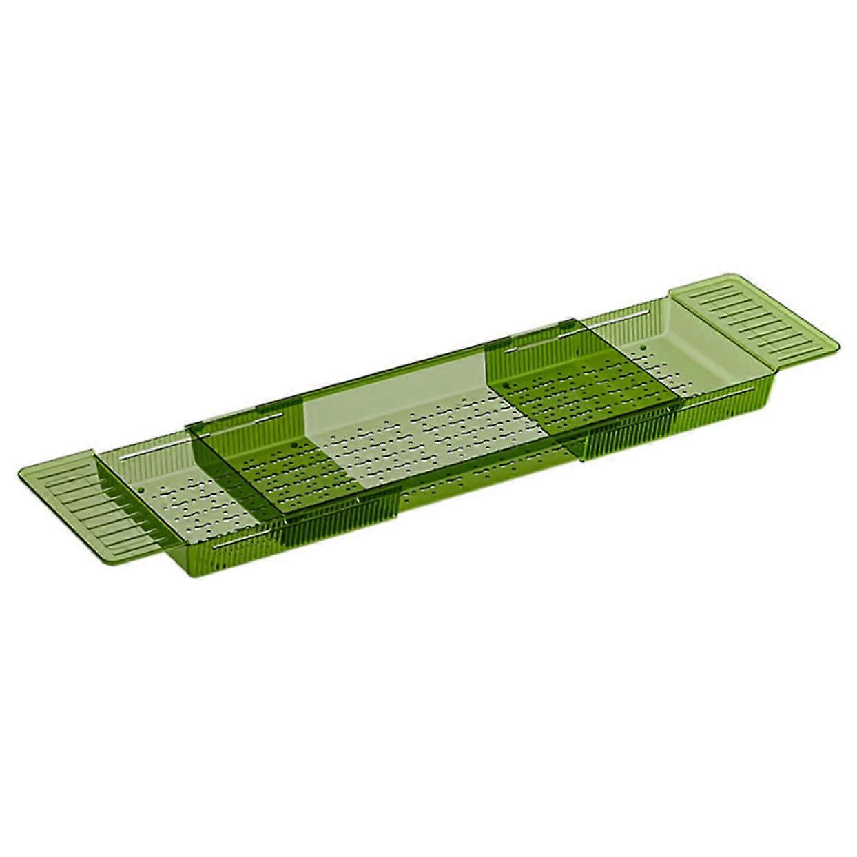 Adjustable Bathtub Tray with Non‑Slip Expandable Design for Snacks Drinks and Tablets