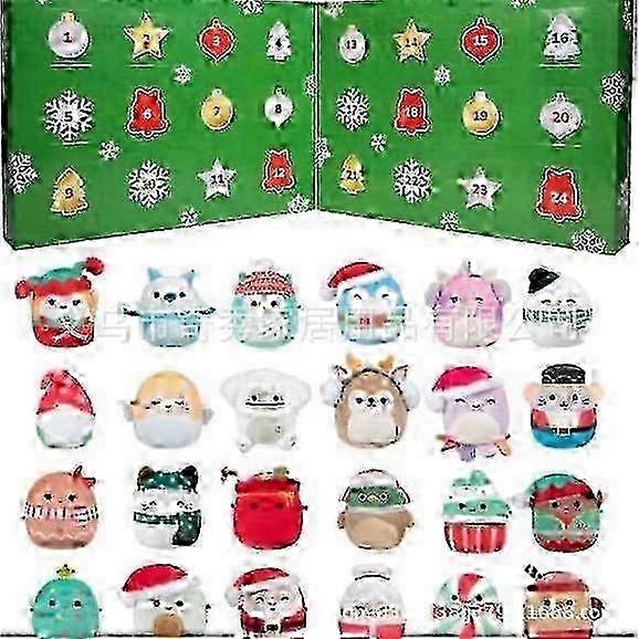 Her gün bir Micromallow sürprizi içeren 24 günlük geri sayımlı resmi 2025 Squishmallows Tatil Advent Takvimi.-cdcp2