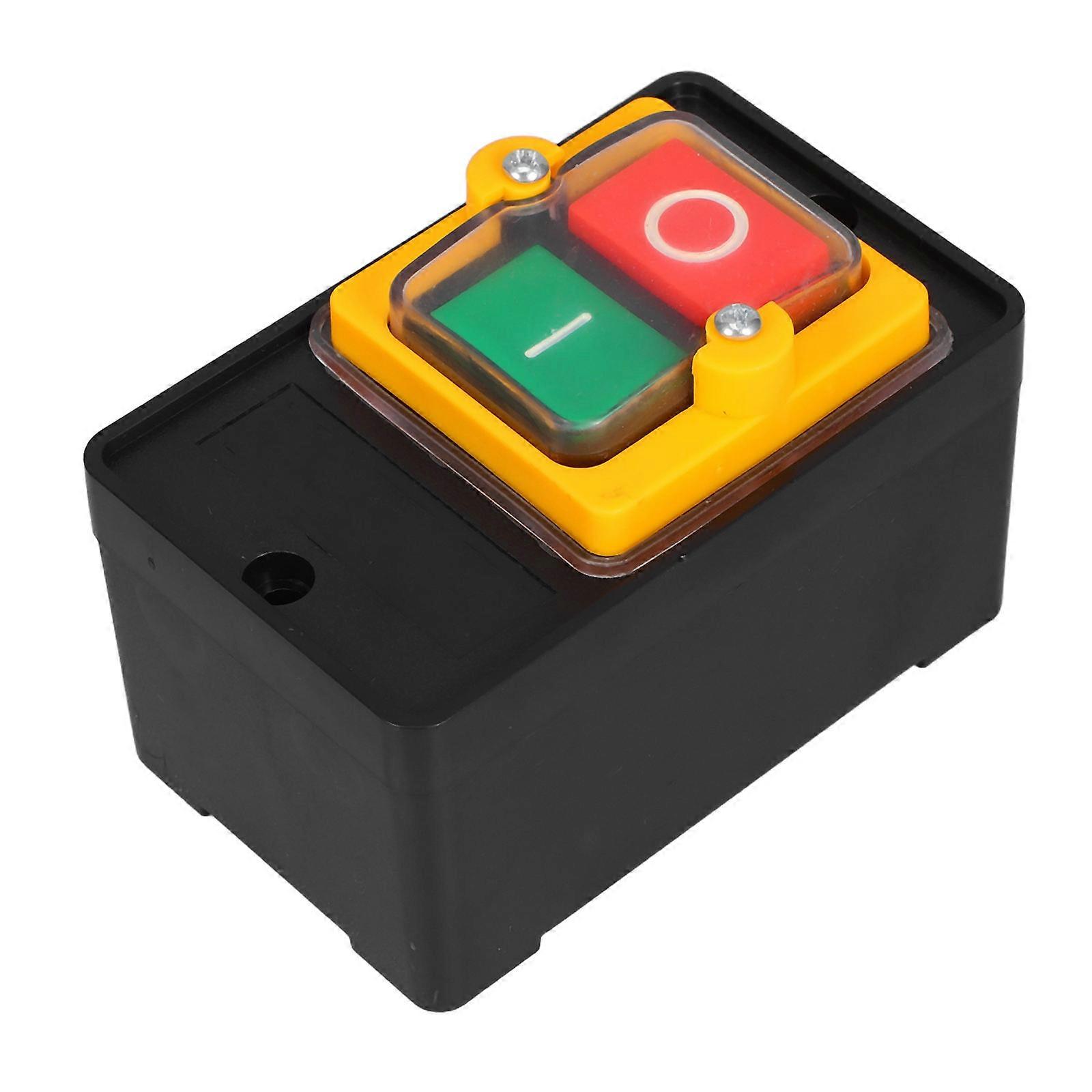 Heavy-Duty Button Switch Push Button Switch for Industrial Machinery Multi Material with Self-Lock Function 2Pcs