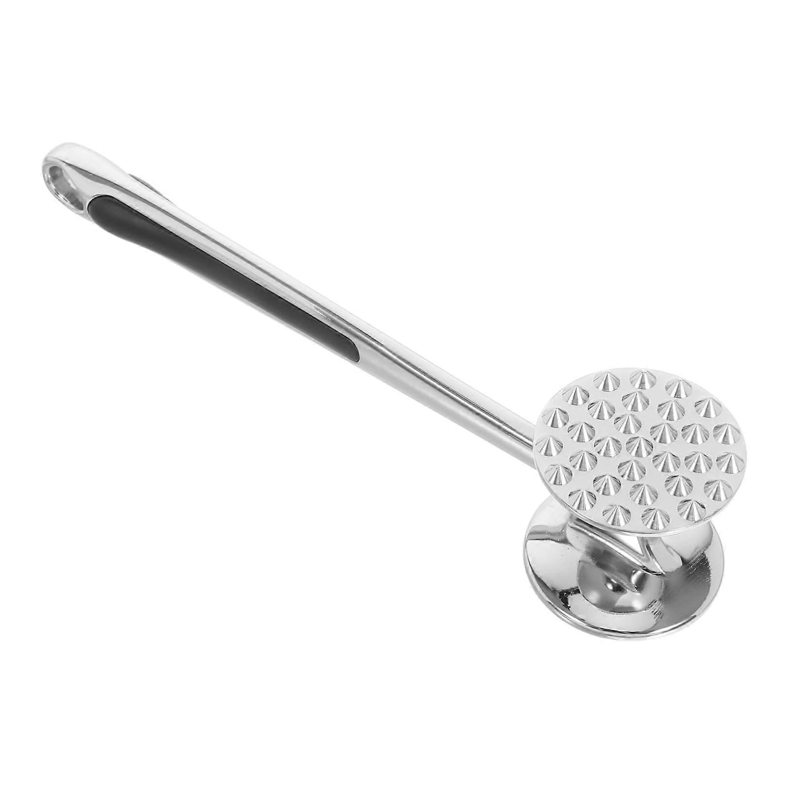 DoubleSided Meat Tenderizer Mallet with Comfortable Grip for Steak, Chicken, and Fish