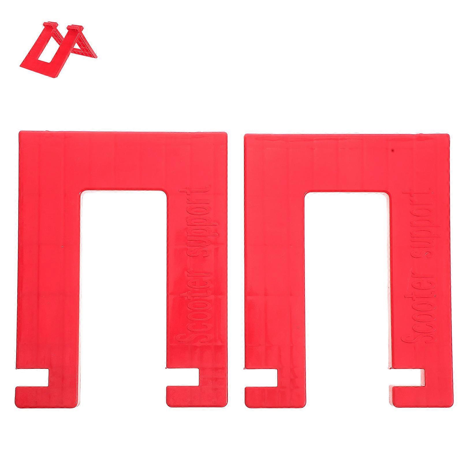 Multifunctional Scooter Stand 1 Set For Children’s Bikes And Scooters Red Compact Durable Stability