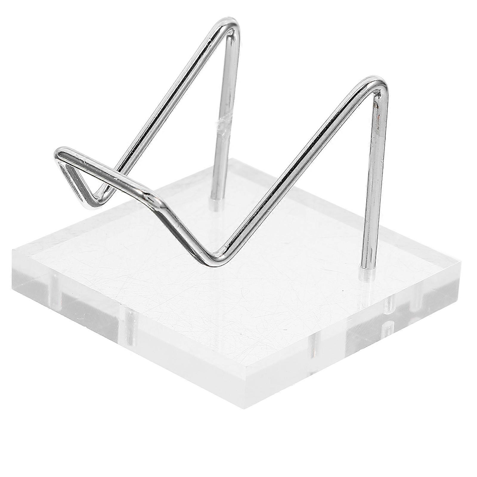 Crystal Display Stand for Geodes Mineral Agate Collection Transparent Acrylic Base