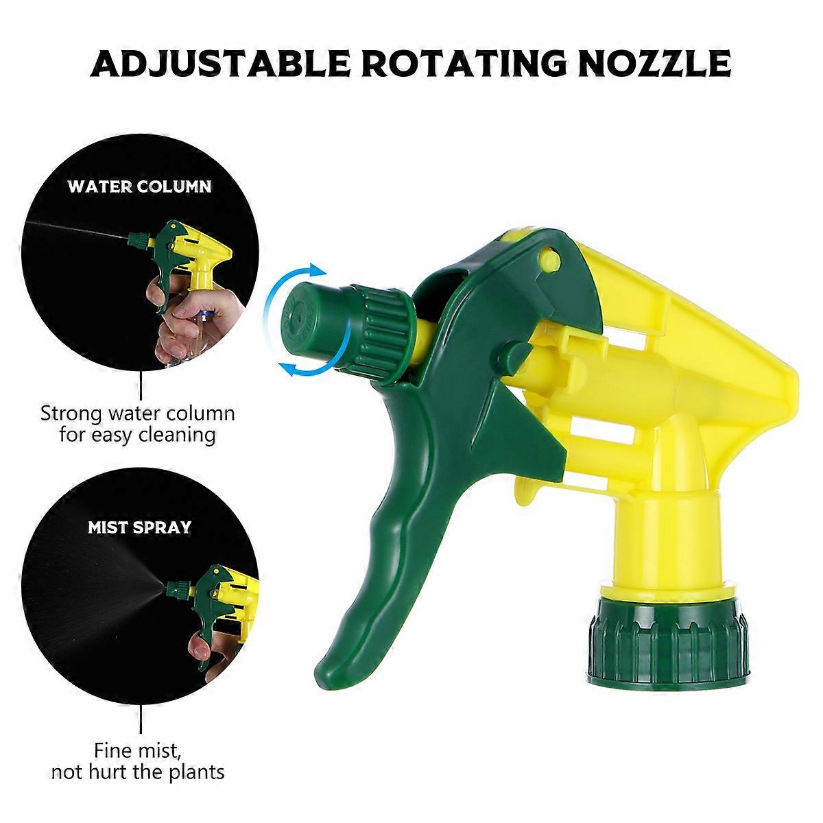 DOITOOL 10 Pcs Universal Spray Bottle Trigger Replacement Plastic Spray Nozzles Thicken Sprayer Replacement Trigger Spray Tops Spray Heads (Random Col