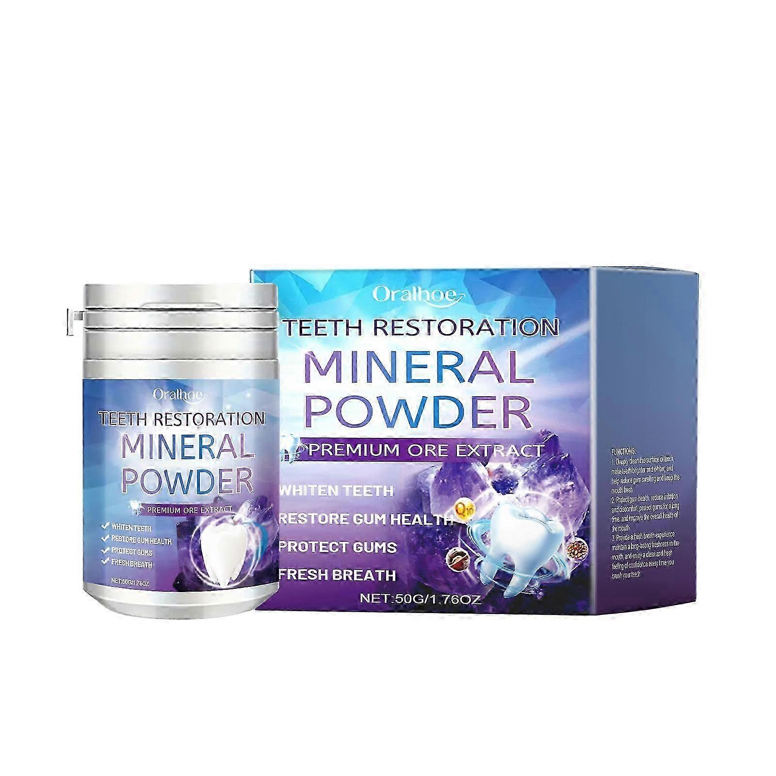 Purple Tooth Cleaning Powder effectively removes surface stains without damaging enamel