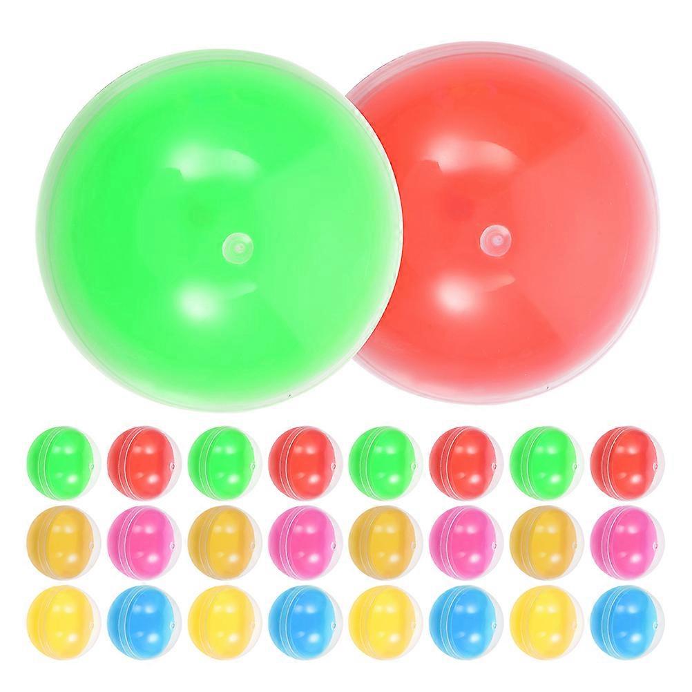 Plastic Vending Machine Capsules for Surprise Prizes 60Pcs Assorted Color