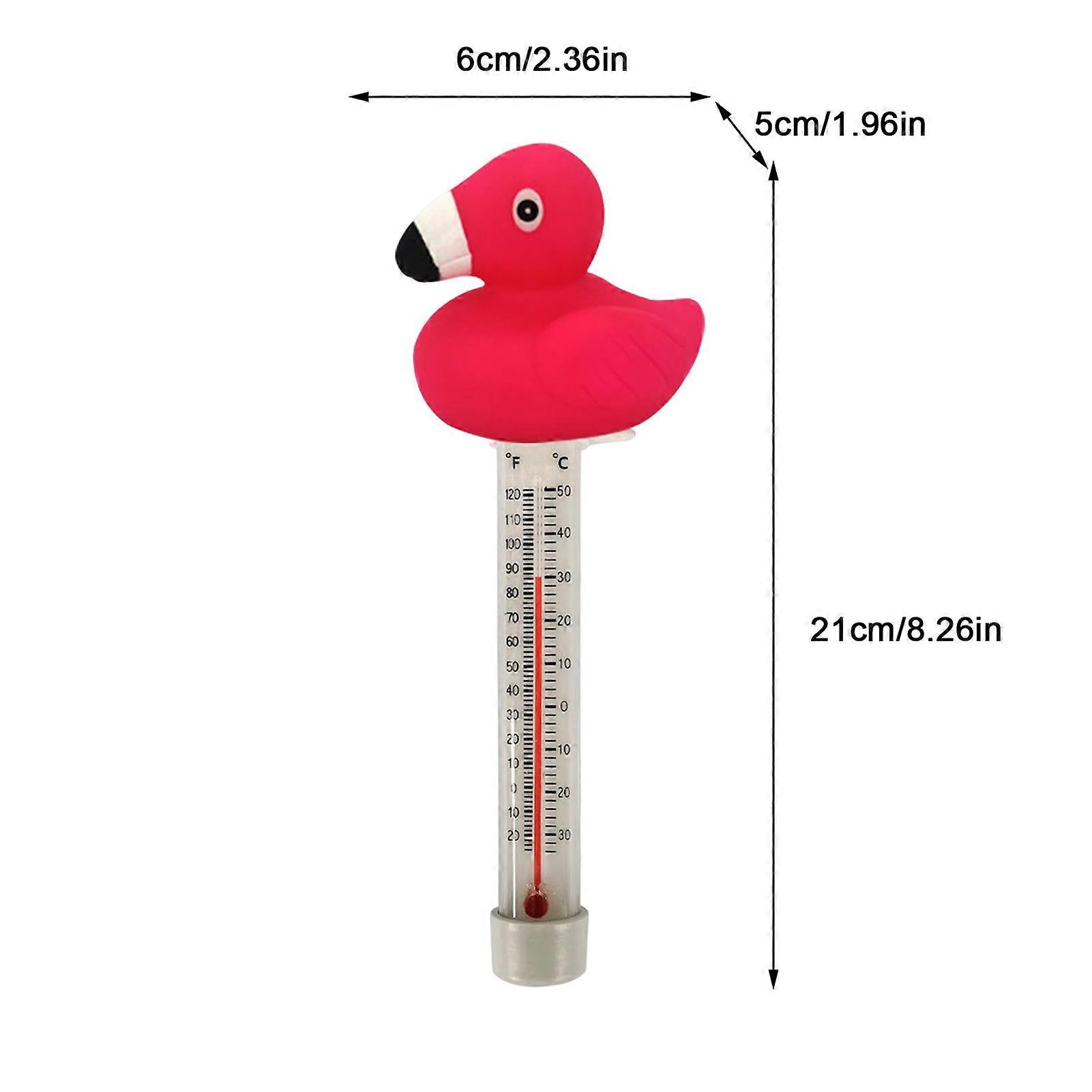 1PC Swimming Pool Thermometer Duck Pool Thermometer With Thin Rope Shatter-Resistant Cute Sinking Pool Thermometer