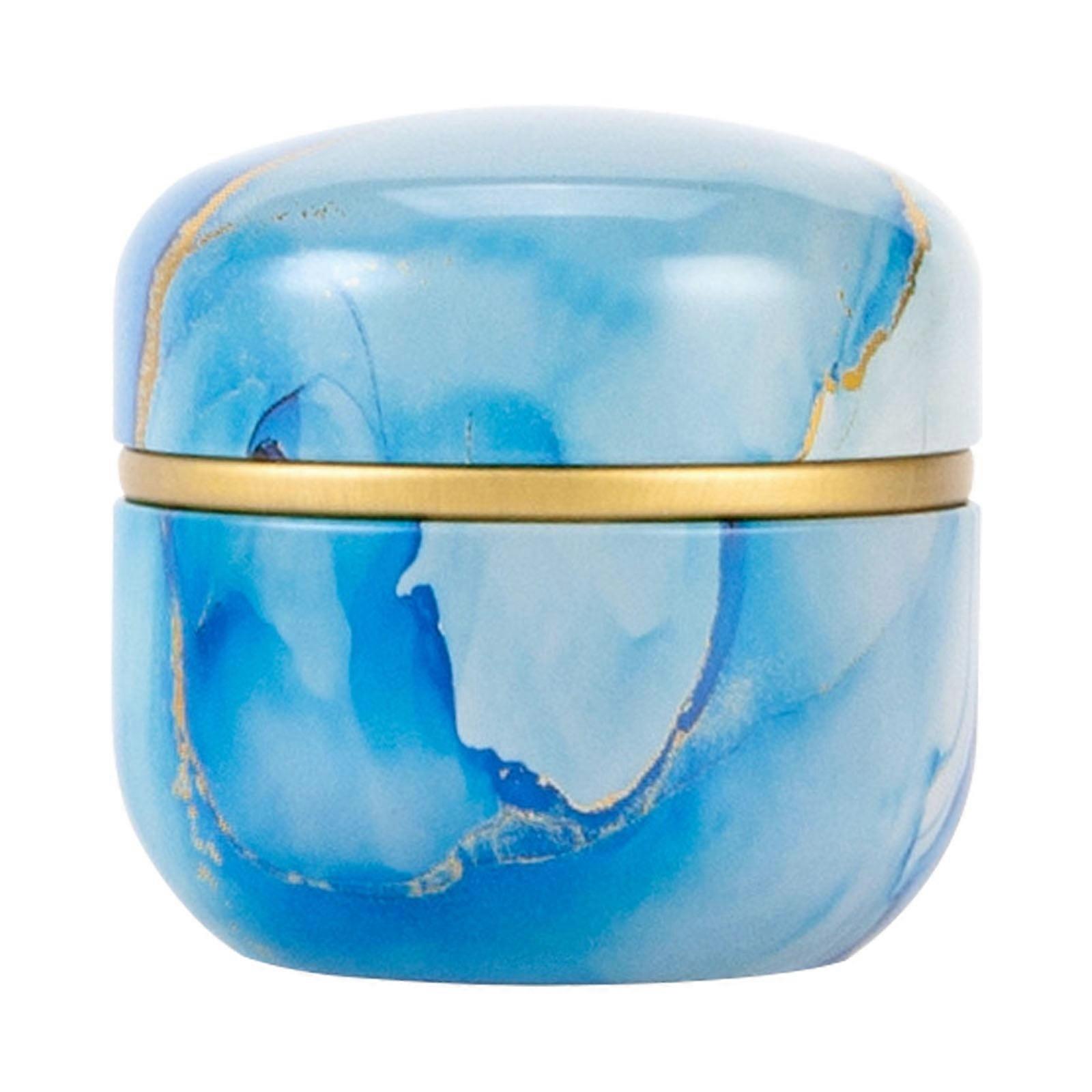 Eease Japanese Tea Canister 50g Airtight Jar Tin Container Blue