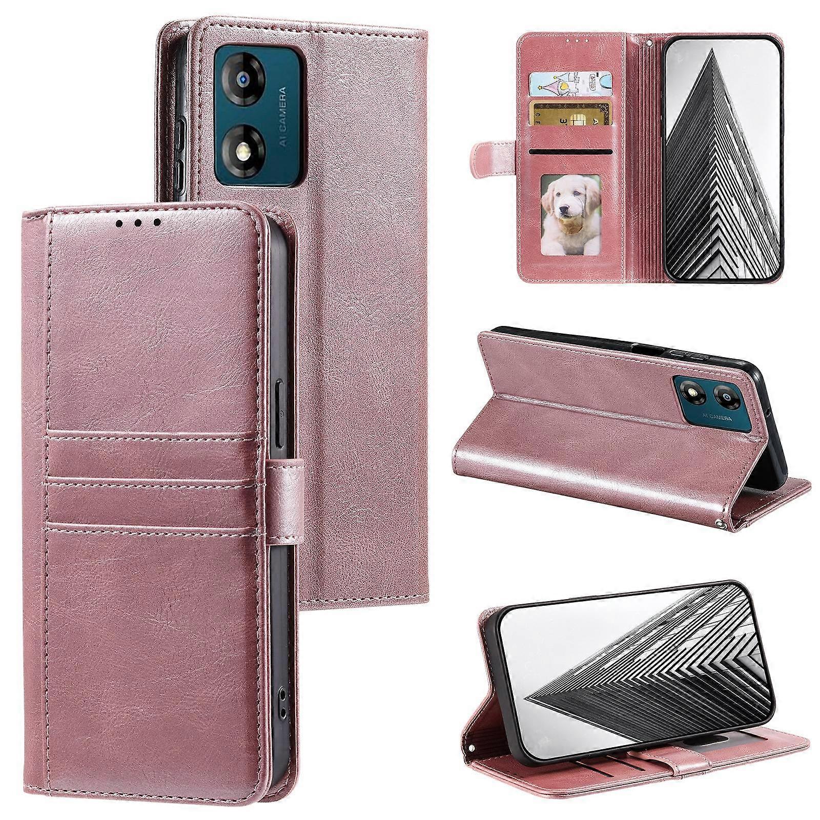 Simple 6-Card Wallet Leather Phone Case
