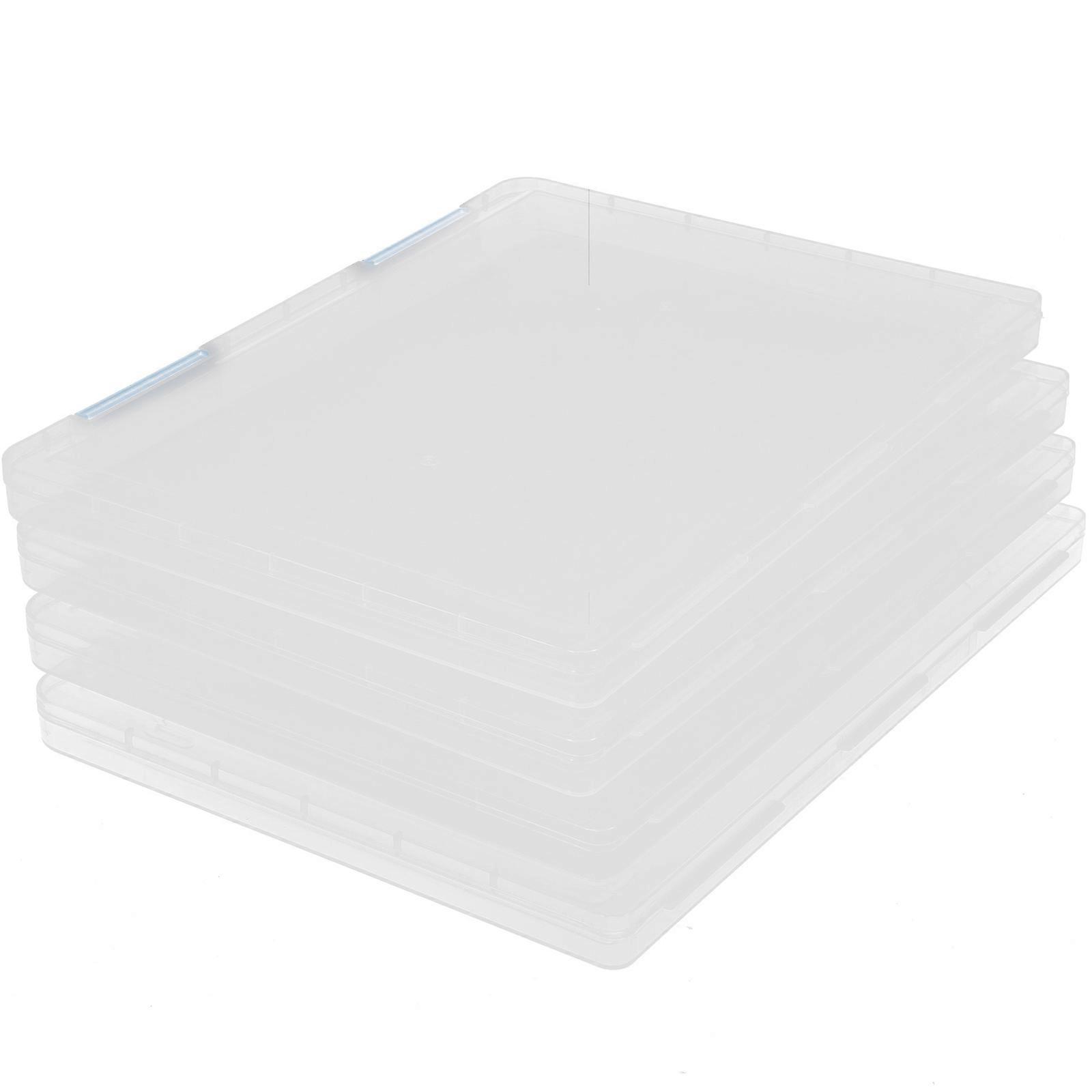 Transparent File Box Office File Organizer for Storage 8Pcs Assorted Color