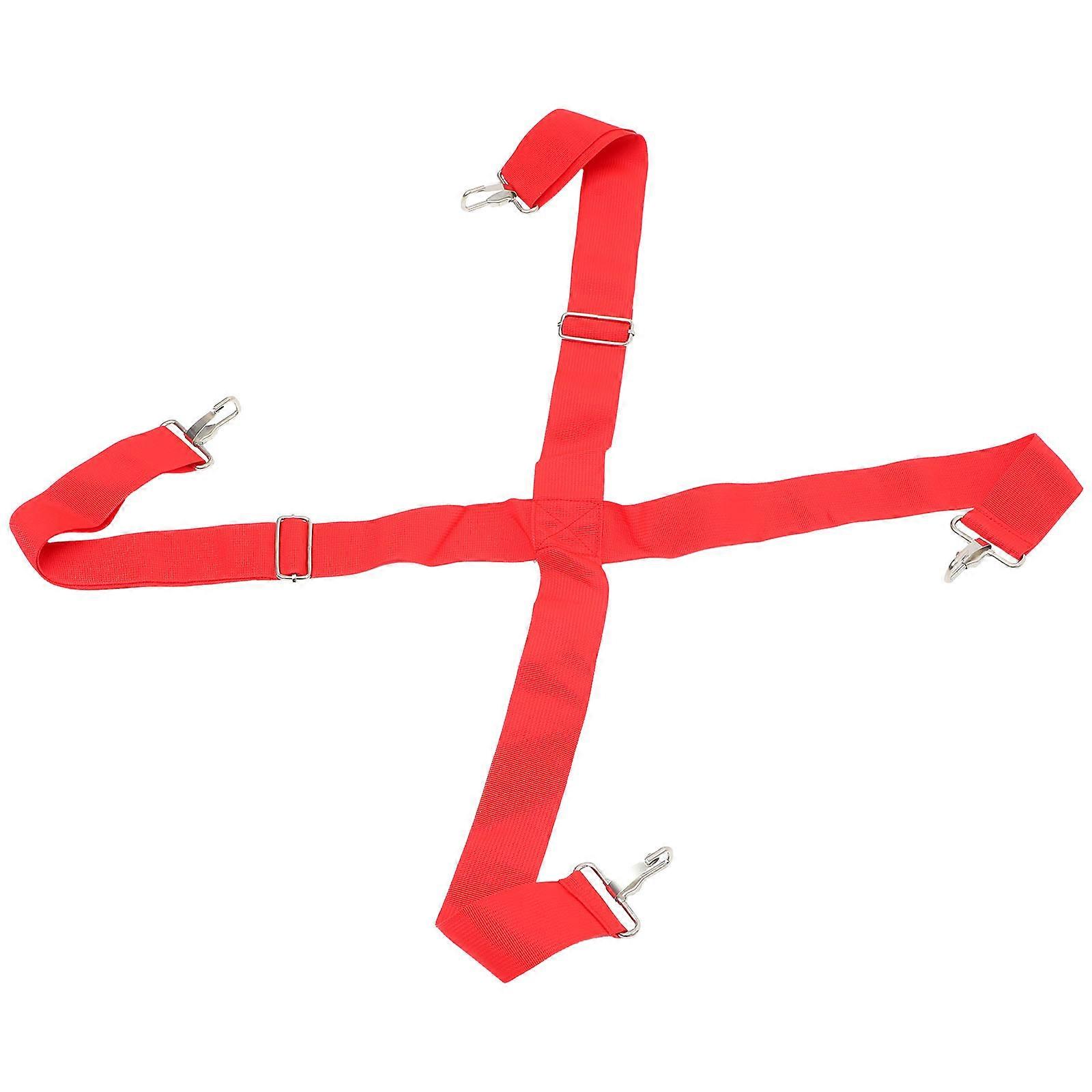 Adjustable Snare Drum Strap Red Drum Sling for Marching
