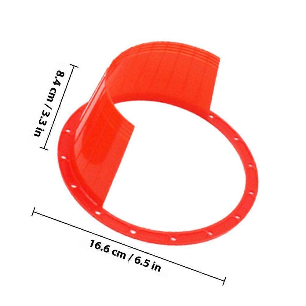 Car Speaker Adapter Ring for Waterproof Protection 6Pcs Red ABS