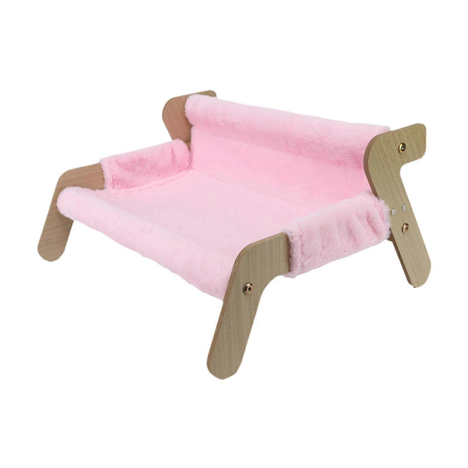 Cama elevada para gatos de interior, confortável e com capa removível.