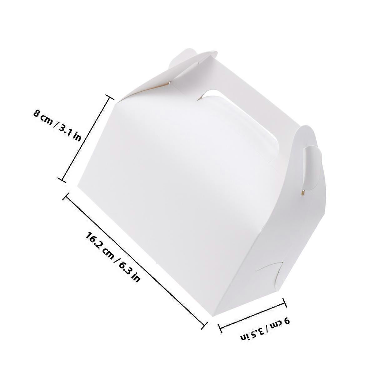 Ivory Board Cake Package Paper Treat Boxes for Storing Things 30Pcs