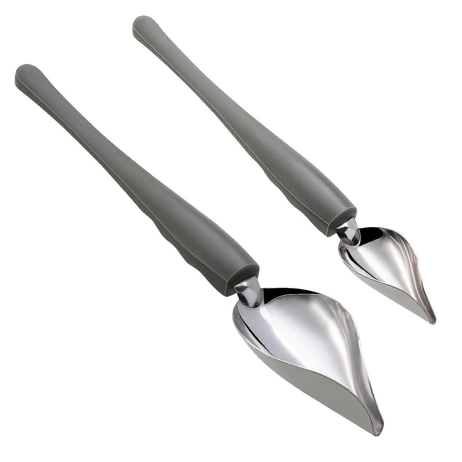 Plating Spoon Dessert Decorating Tools Stainless Steel Professional Chefs 4Pcs