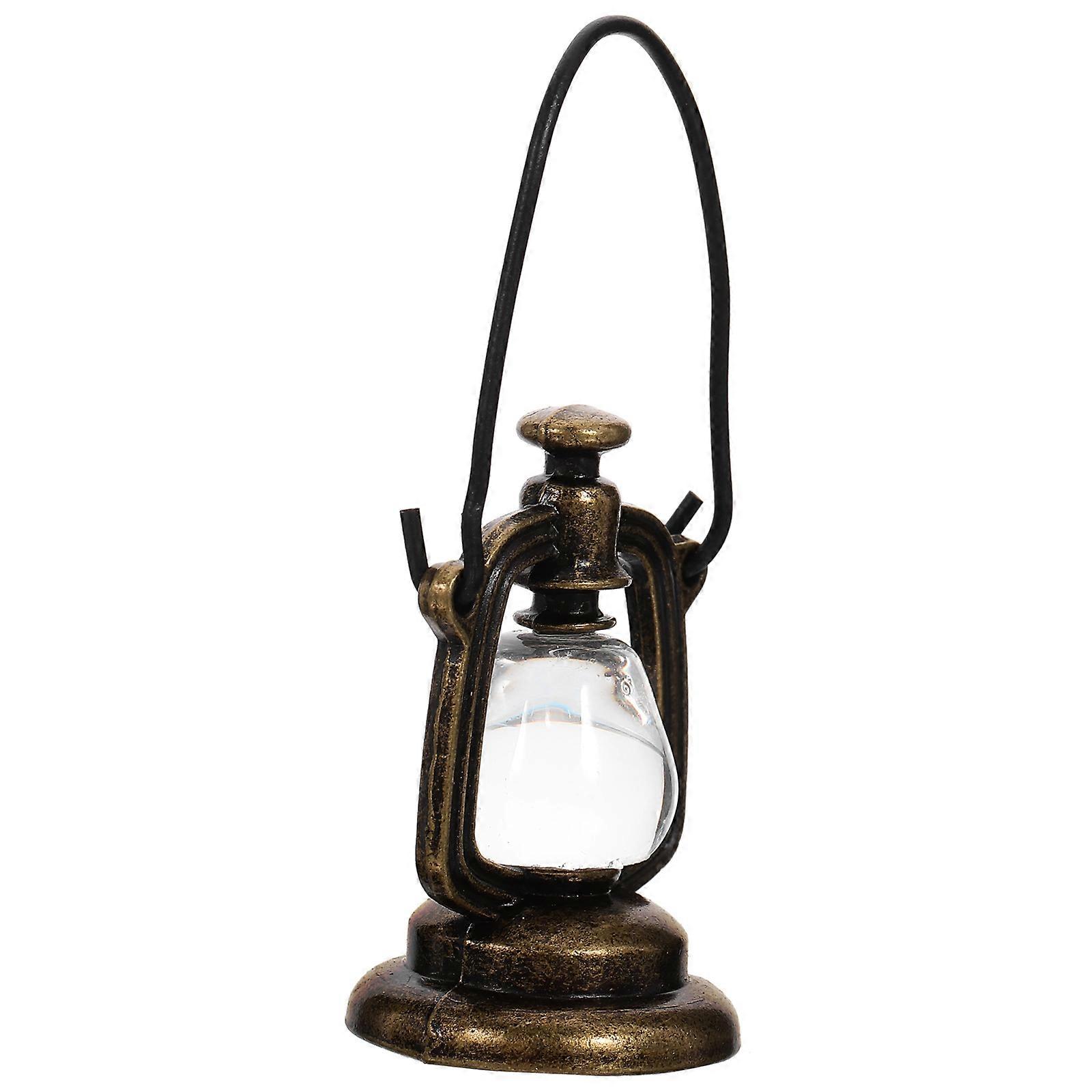 Miniature Lantern Models Resin Kerosene Lamp for Decoration