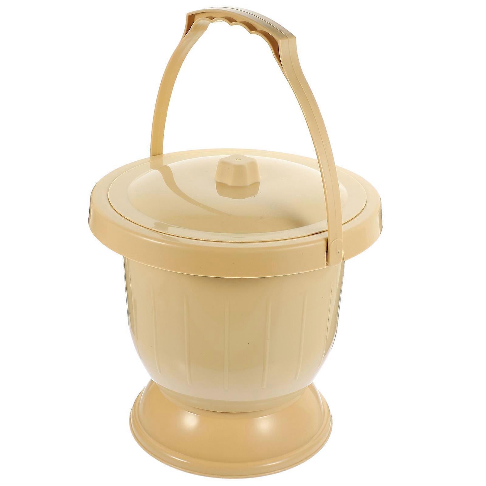 Durable Plastic Urine Pot Portable Spittoon for Storage Use 1Pcs