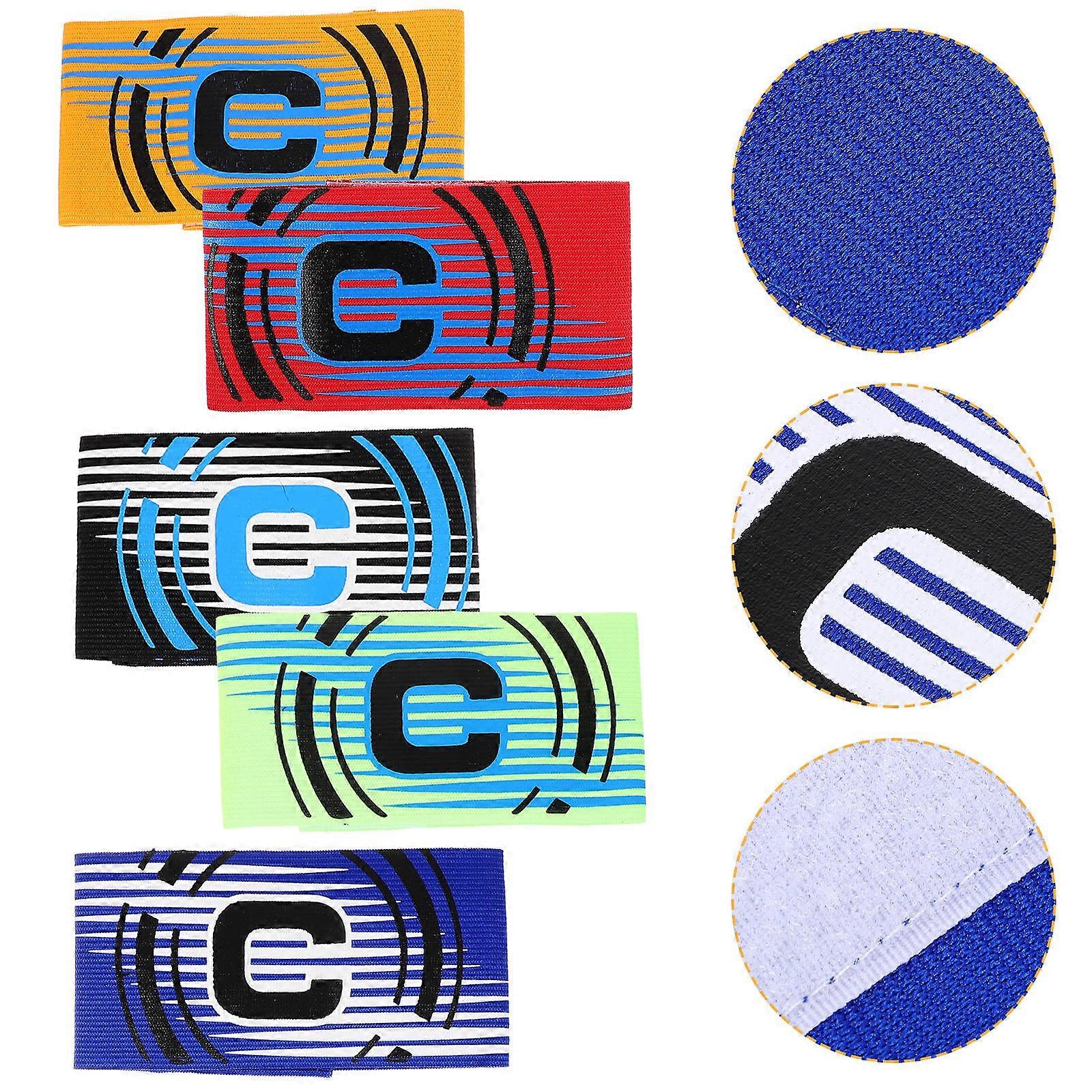 Sports Captain Bands Athletes Anti Slip Function 5Pcs