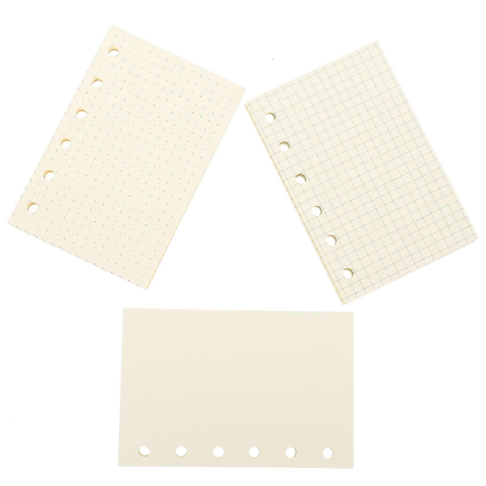 Notebook Refill Paper Planner Inserts for Writing 3Pcs 3 Books Loose Leaf