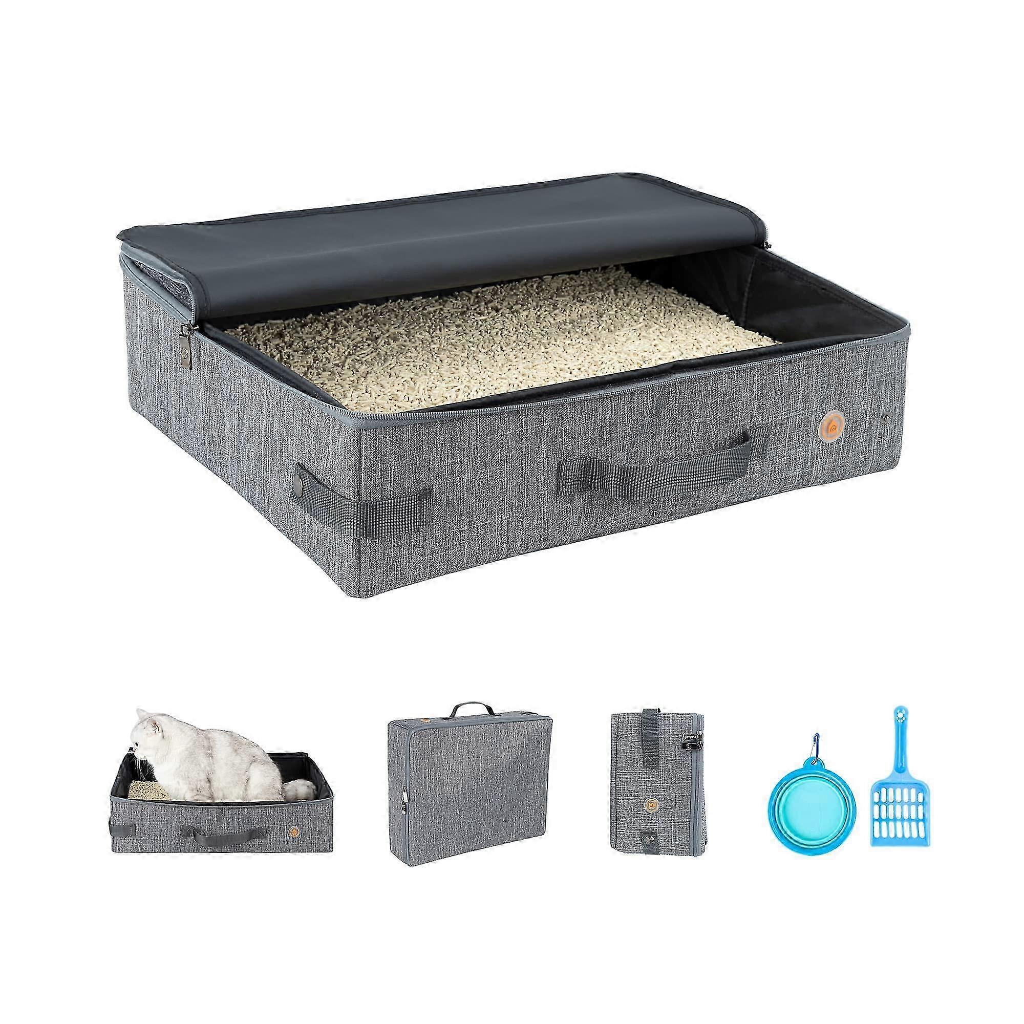 Leak-proof folding cat litter tray 26-27s