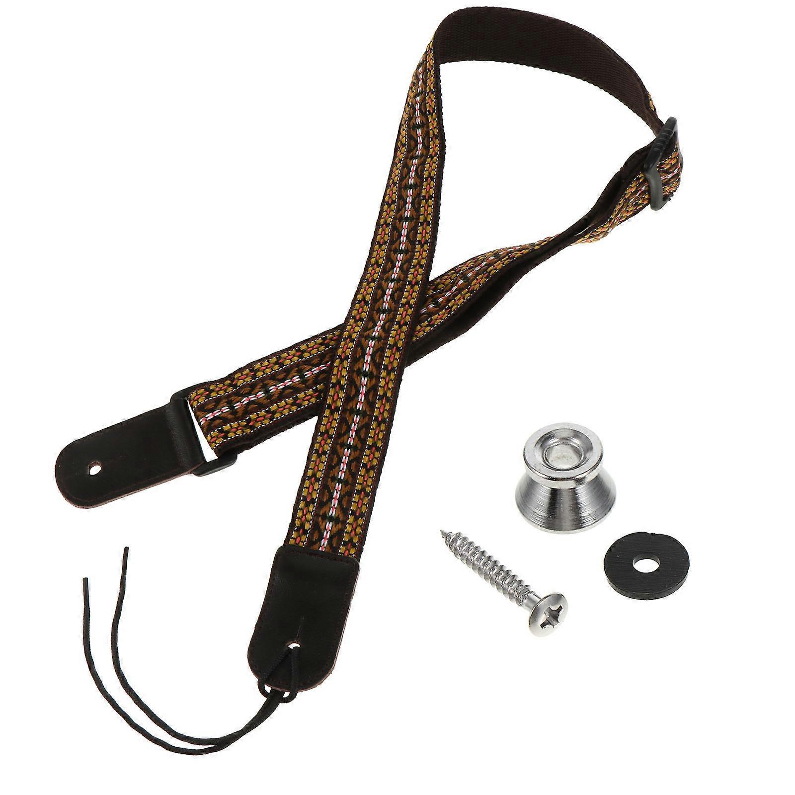 Adjustable Ukulele Strap Belt for 3Pcs Ethnic Style Guitar Sling