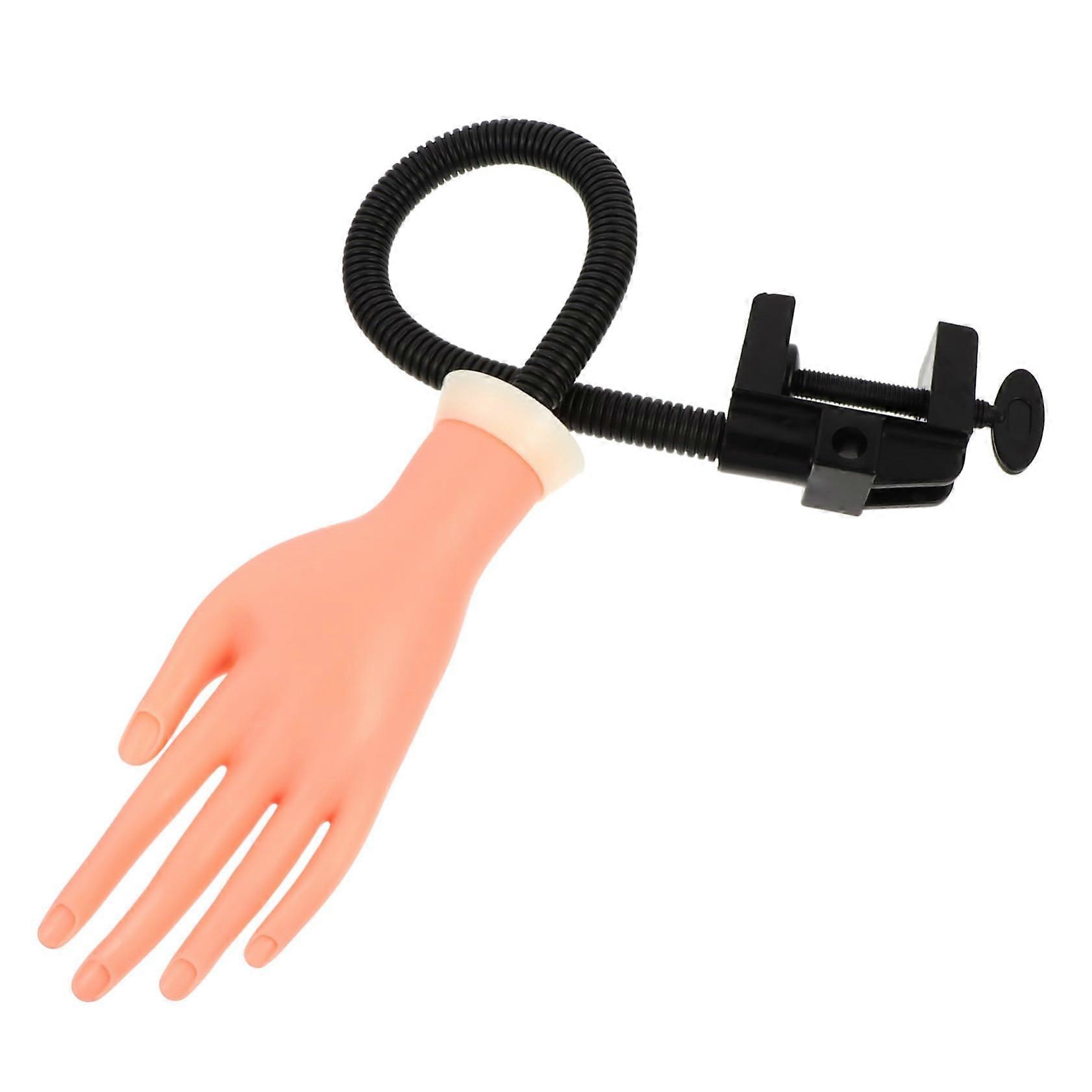Nail Practice Hand with Realistic Design and Fully Movable Joints for Manicure Training