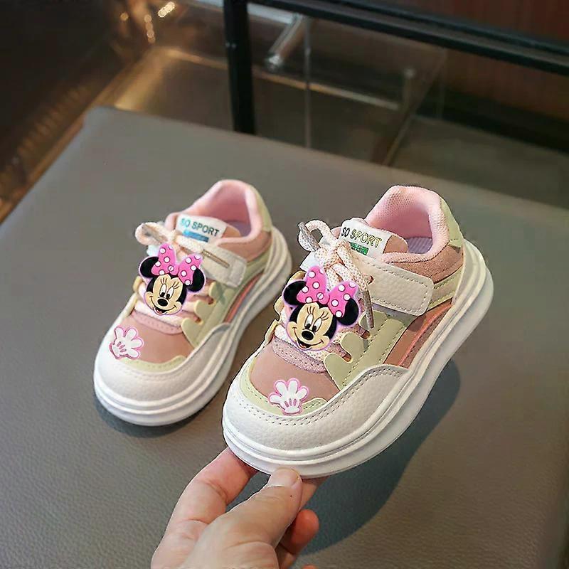 Disney spring fall children board shoes girl Sneakers Mickey mouse cartoon baby first walkers breathable soft soled casual shoes