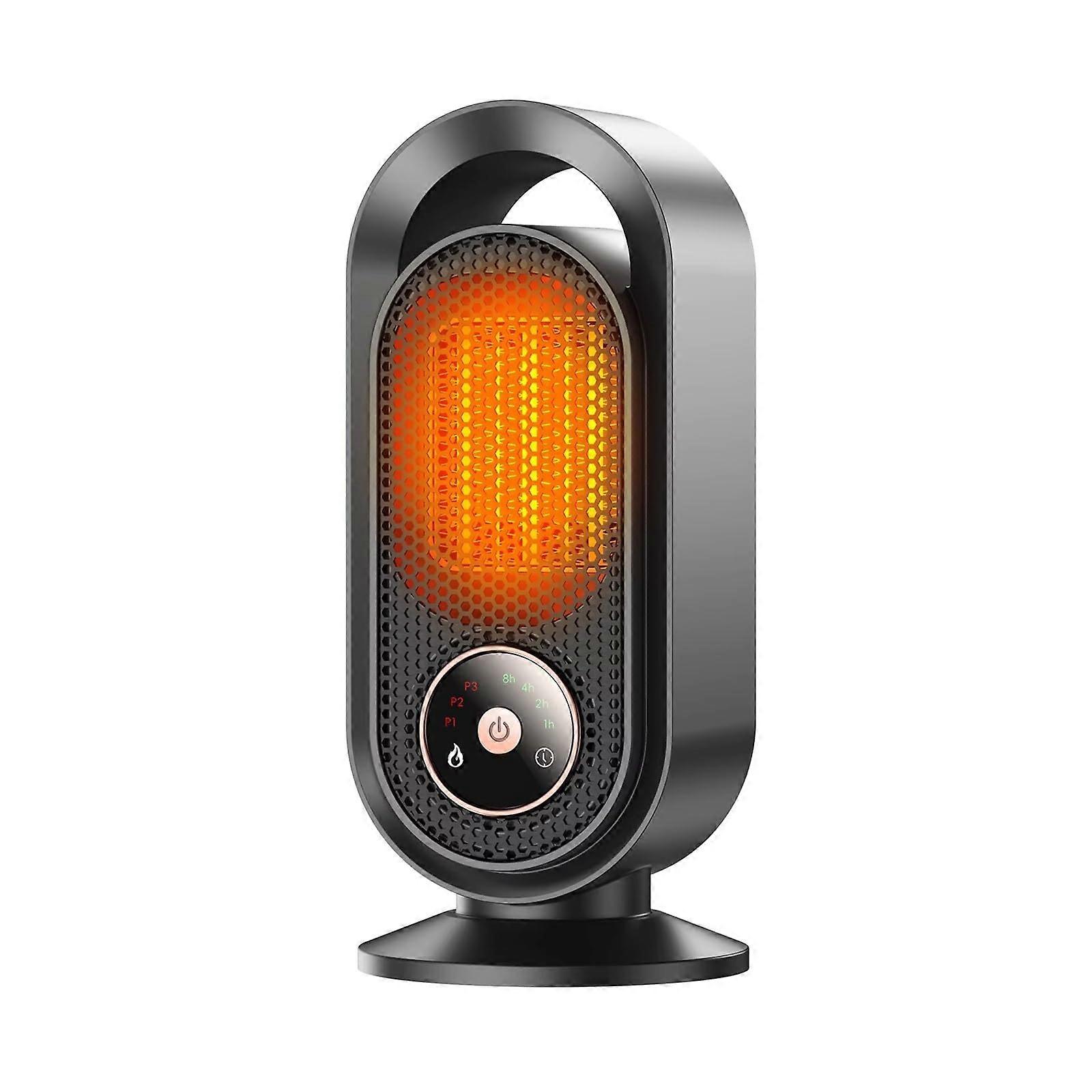 Portable Ceramic Space Heater for Home and Office with Rapid PTC Heating, Timer and Safety Features