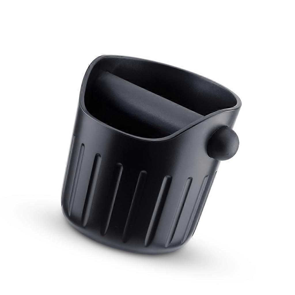 Coffee Knock Box with Rubber Base, ABS Espresso Grounds Container, Noise Reduction, Easy Clean