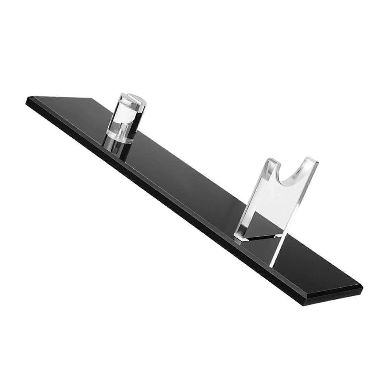 Clear Acrylic Single Cutter Display Stand with Black Base, Stable Secure Desktop Organizer for Kitchen