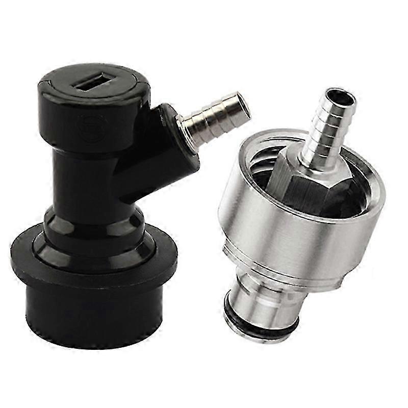 Beer Brewing Carbonation Cap with 5/16" Barb Ball Lock Disconnect Set