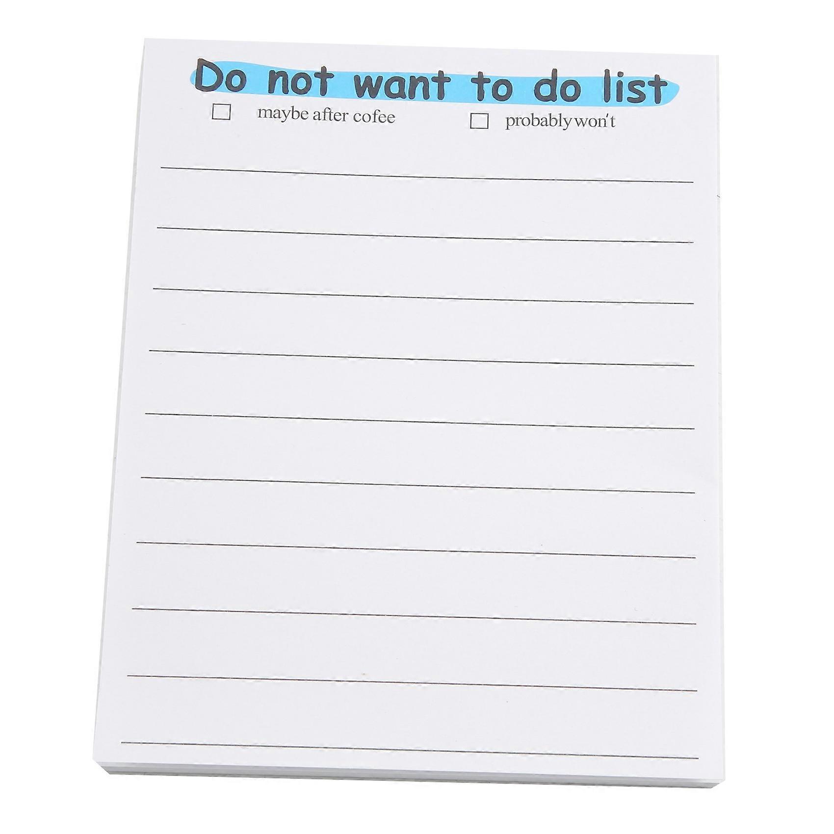Funny Sticky Note, to Do List Notepad Funny Stationery, B