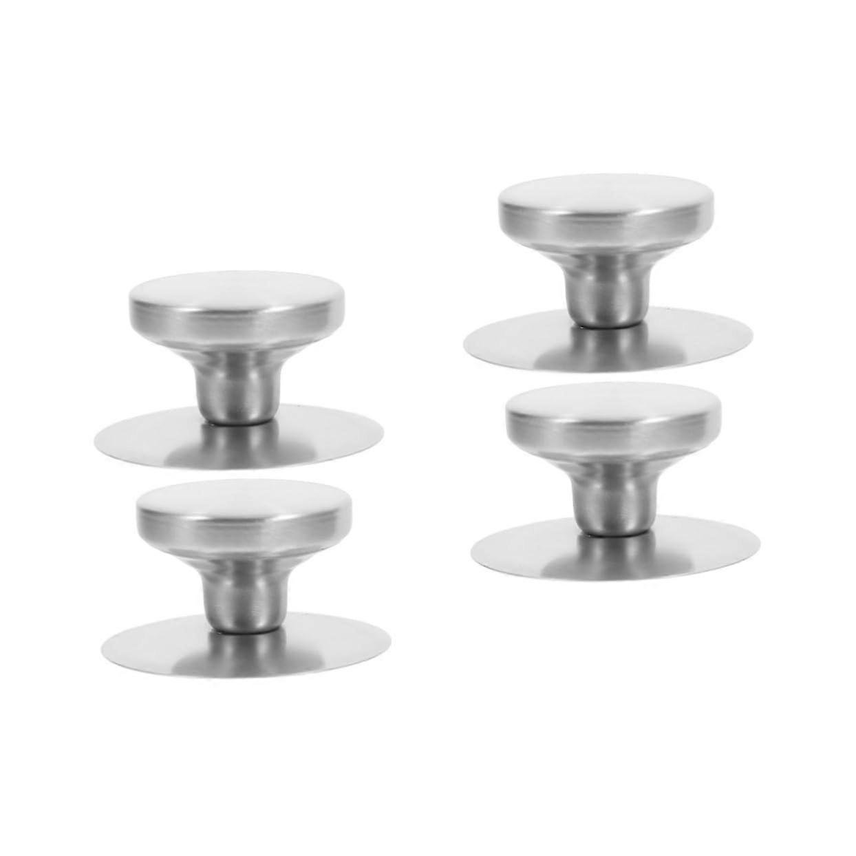 4pcs Universal Pot Lid Replacement Knob with AntiScald Ergonomic Grip for Cookware Lids