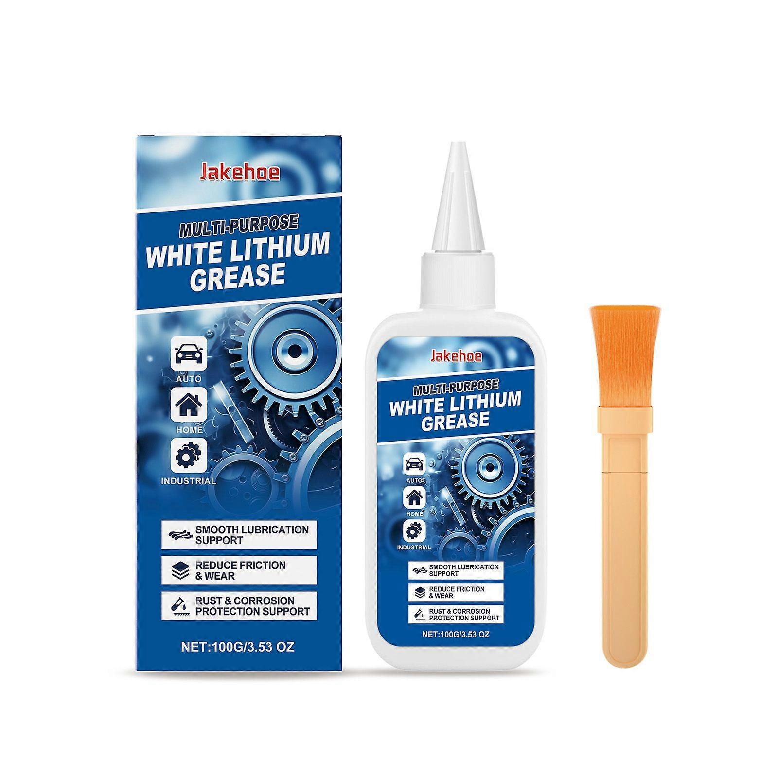 Jakehoe Multi-Purpose White Lithium-Based Grease Metal Car Maintenance Multi-Function Anti-Rust Lubrication Cleaning