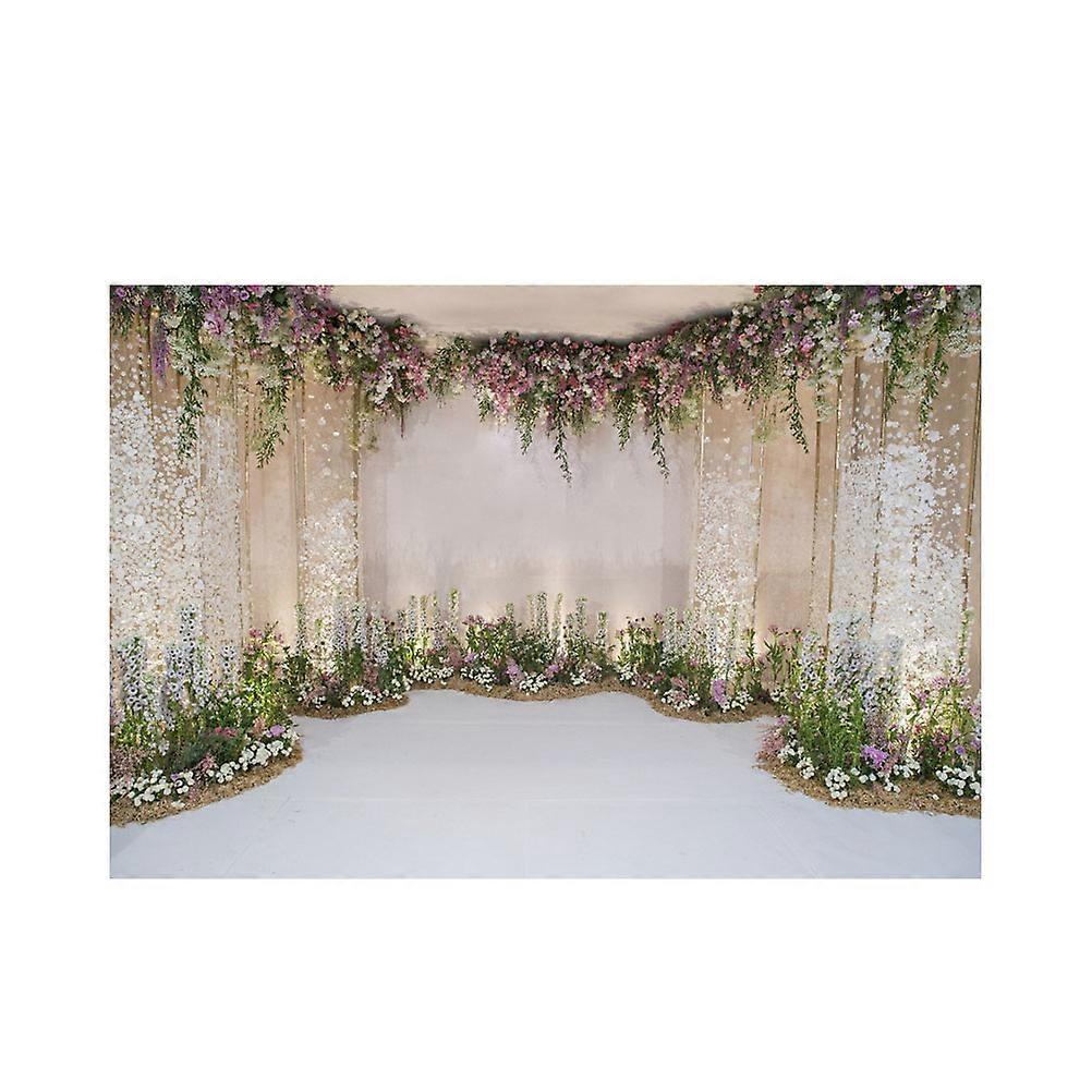 Photo Backdrop for Decor Wedding Flower Background Cloth for 2Pcs Use