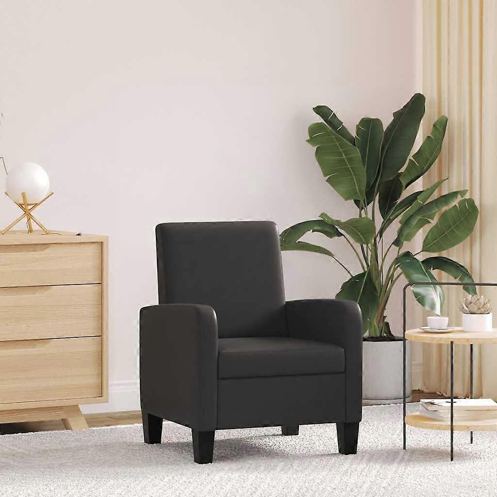 Sessel Schwarz Kunstleder