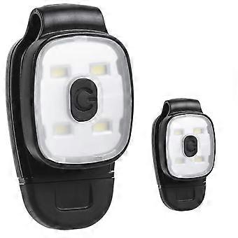 Lampe à clip LED Lampe de poche à tête rechargeable USB 150LM Lumière de nuit IPX4 Accessoires de course étanches